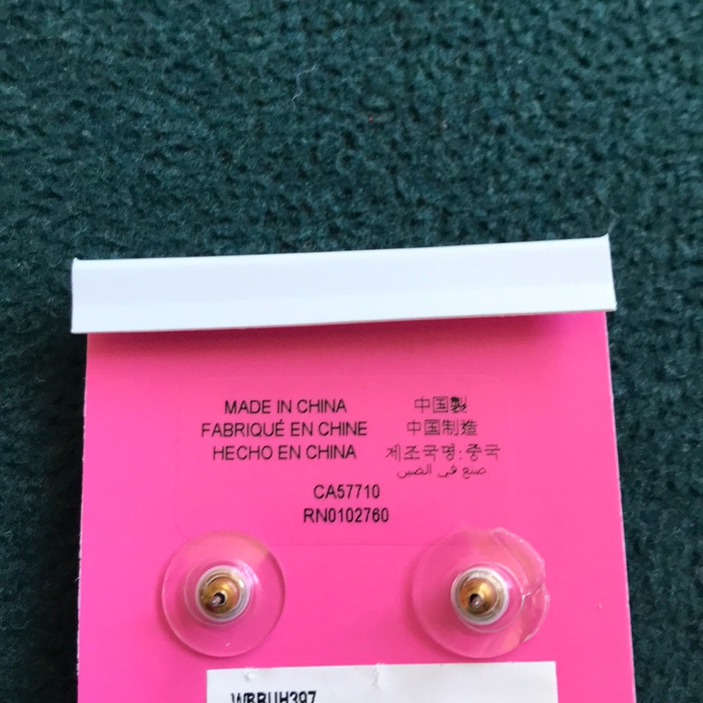Kate spade gold and light pink earrings - Picture 2 of 2